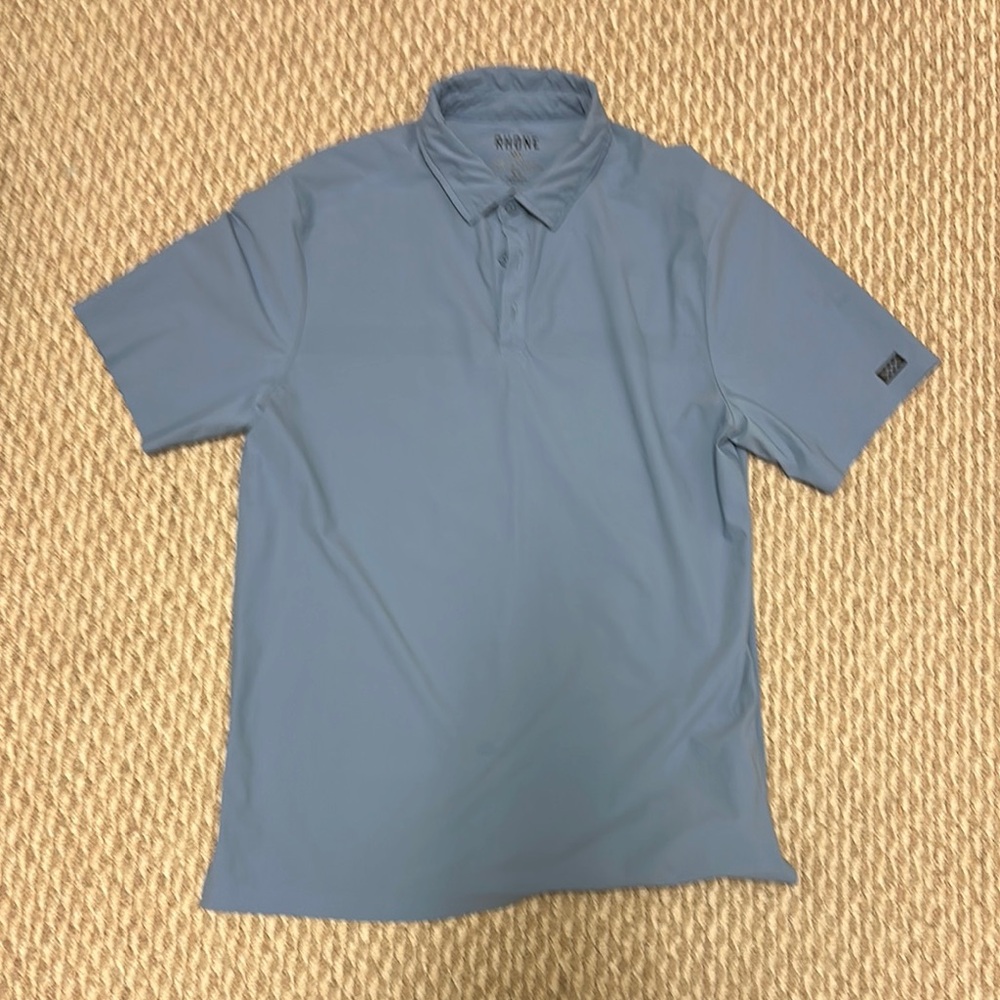 Rhône Tech Polo, Small in light blue
